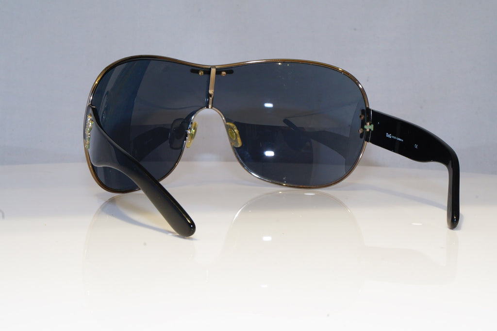 DOLCE & GABBANA Womens Diamante Designer Sunglasses Shield D&G 6022 179/87 18249