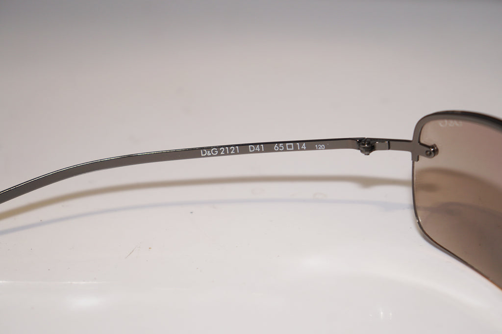 DOLCE & GABBANA Vintage Mens Designer Sunglasses Rectangle D&G 2121 D41 15464
