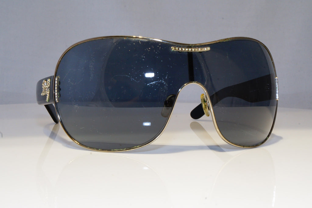 DOLCE & GABBANA Womens Diamante Designer Sunglasses Shield D&G 6022 179/87 18249