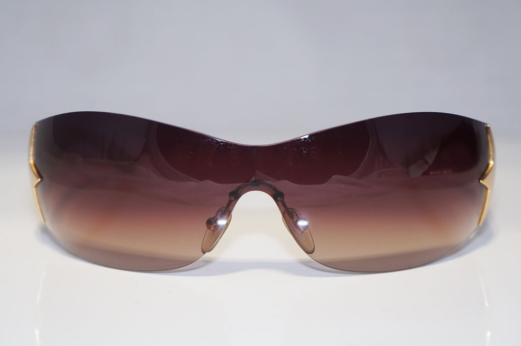 PRADA Mens Unisex Designer Star Sunglasses Gold Shield SPR 72G 5AK-6S1 15482