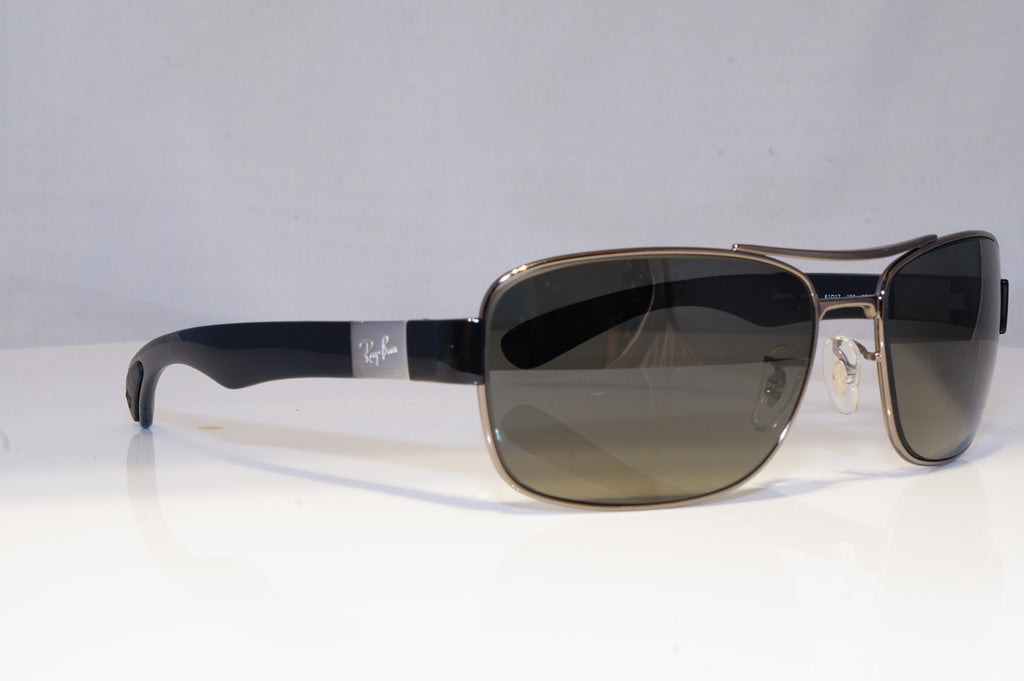 RAY-BAN Mens Polarized Designer Sunglasses Black Rectangle RB 3522 004/9A 17743