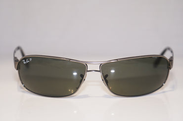 RAY-BAN Mens Designer Polarized Sunglasses Silver Wrap RB 3343 004/58 15535