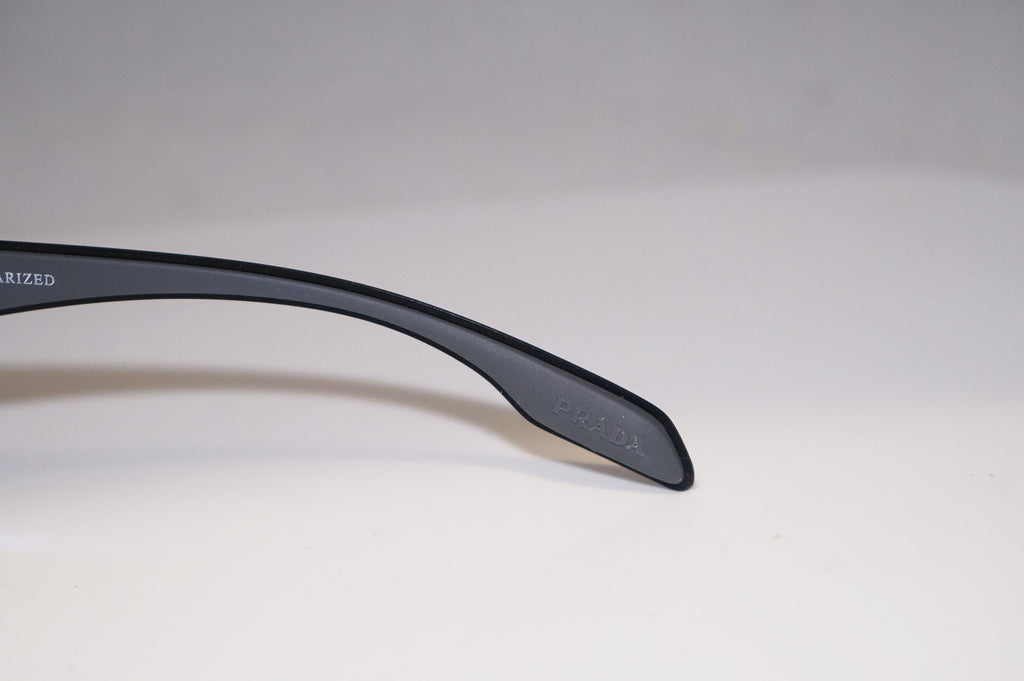 PRADA Mens Designer Polarized Mirror Sunglasses Black SPS 02P 1BO-9R1 14690