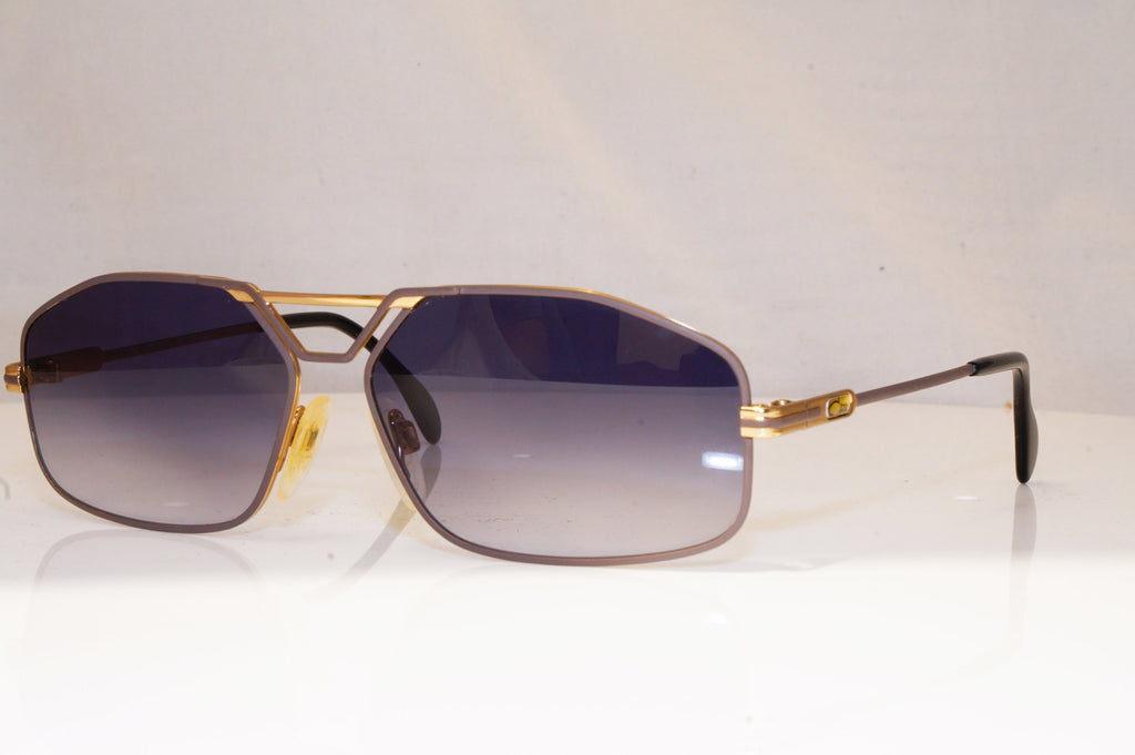 CAZAL Mens Vintage 1990 Designer Sunglasses Gold Rectangle MOD 729 303/4 18461
