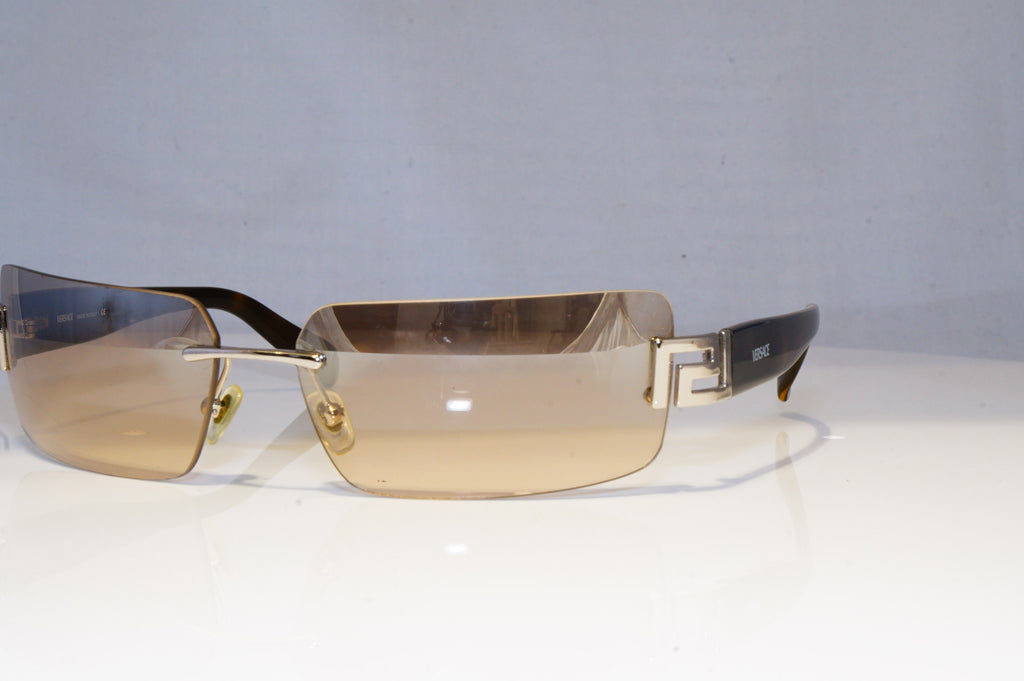 VERSACE Womens Designer Sunglasses Brown Rectangle 2017 1000/8Z 18195