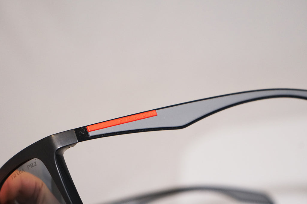 PRADA Mens Designer Polarized Mirror Sunglasses Black SPS 02P 1BO-9R1 14690