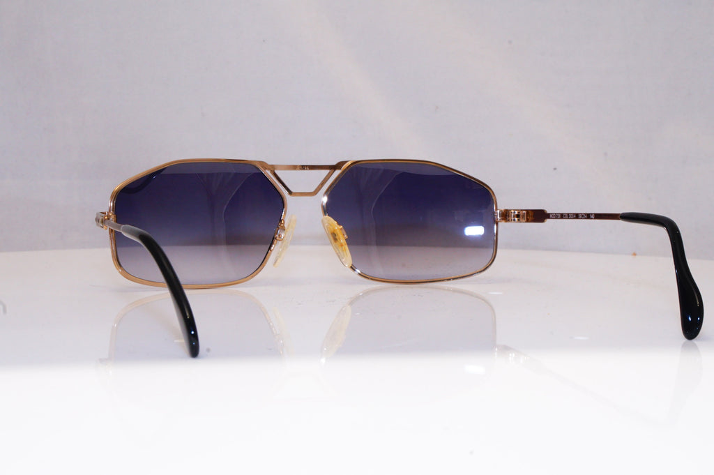 CAZAL Mens Vintage 1990 Designer Sunglasses Gold Rectangle MOD 729 303/4 18461