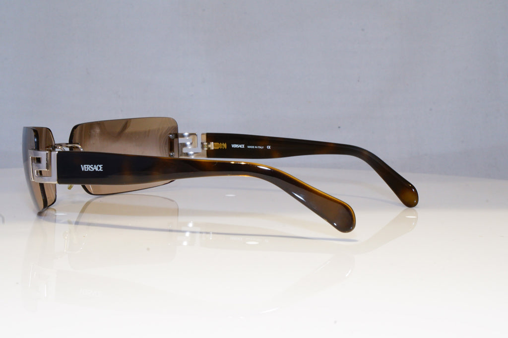 VERSACE Womens Designer Sunglasses Brown Rectangle 2017 1000/8Z 18195