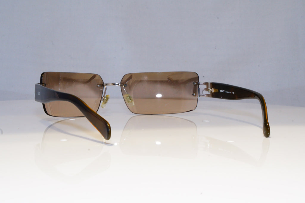 VERSACE Womens Designer Sunglasses Brown Rectangle 2017 1000/8Z 18195