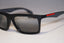 PRADA Mens Designer Polarized Mirror Sunglasses Black SPS 02P 1BO-9R1 14690