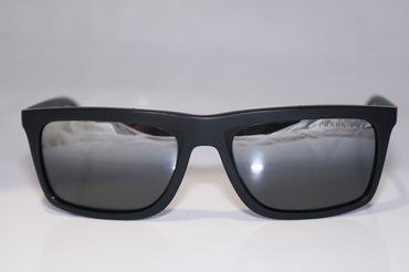 PRADA Mens Designer Polarized Mirror Sunglasses Black SPS 02P 1BO-9R1 14690