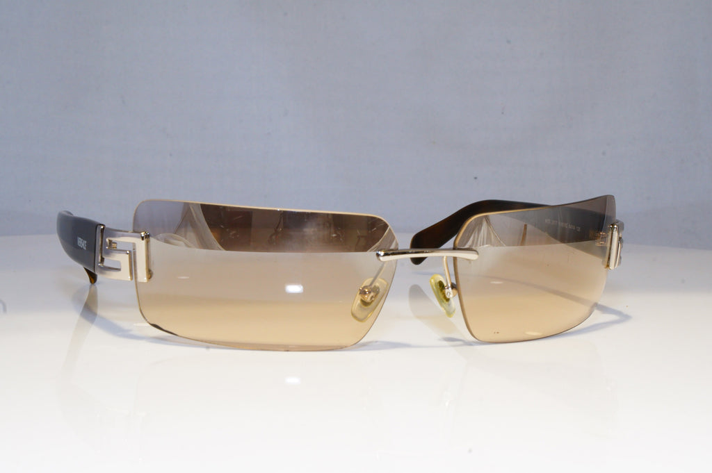 VERSACE Womens Designer Sunglasses Brown Rectangle 2017 1000/8Z 18195