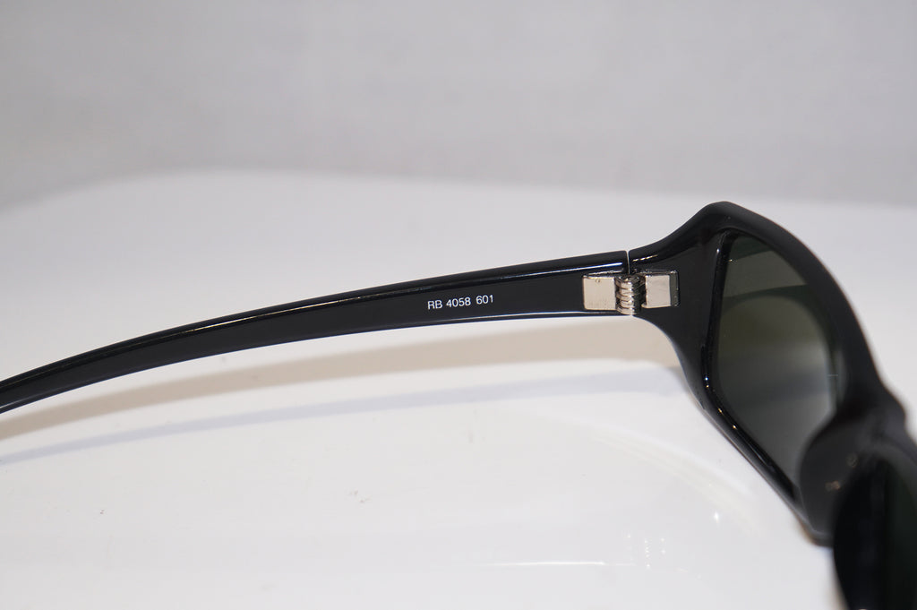 RAY-BAN Vintage 1990 Mens Designer Sunglasses Black Rectangle RB 4058 601 15740
