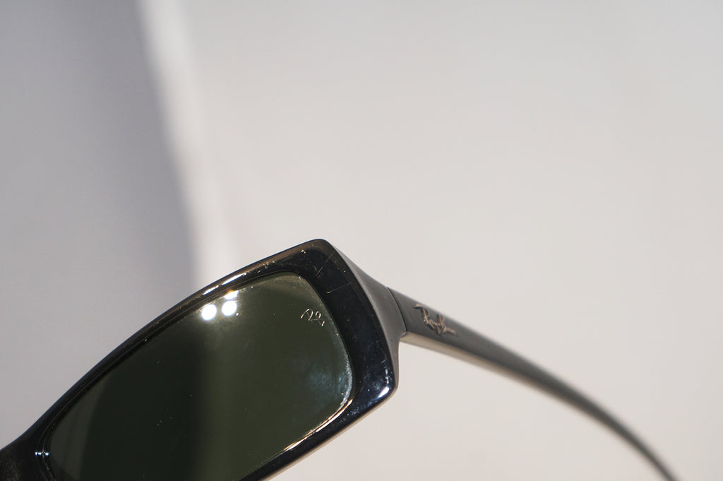 RAY-BAN Vintage 1990 Mens Designer Sunglasses Black Rectangle RB 4058 601 15740