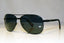 PRADA Mens Designer Polarized Sunglasses Black Aviator SPS 51O 1BO-5Z1 15075