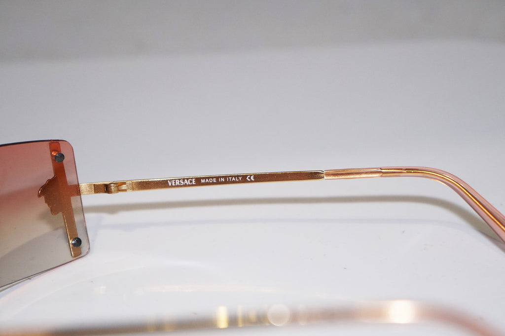 VERSACE Womens Designer Crystal Sunglasses Gold Rectangle MOD N29 N30/536 14740
