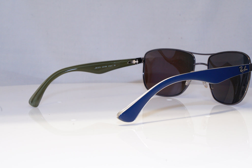 RAY-BAN Mens Mirror Designer Sunglasses Blue Rimless RB 3533 OO4/88 17770
