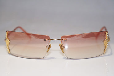 VERSACE Womens Designer Crystal Sunglasses Gold Rectangle MOD N29 N30/536 14740