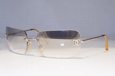 CHANEL Womens Designer Sunglasses Silver Butterfly 4017-D 159/6I 16561