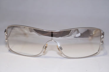 CHANEL Womens Designer Crystal Sunglasses Silver Shield 4072 C 232/7H 14636