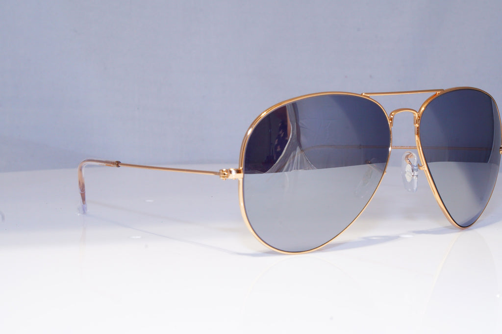 RAY-BAN Mens Mirror Designer Sunglasses Gold Pilot AVIATOR 62mm RB 3025 17692