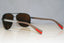 PRADA Mens Designer Sunglasses Brown Aviator SPS 51O 5AV-5Y1 15148