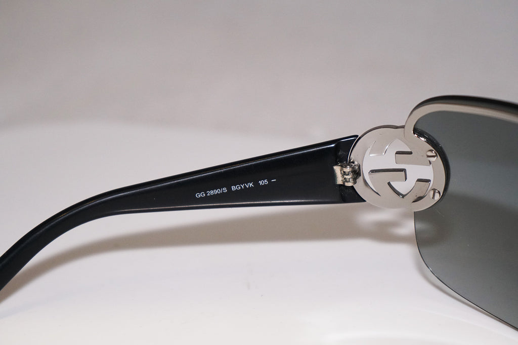 GUCCI Boxed Womens Designer Sunglasses Black Shield GG 2890 BGYVK 14741