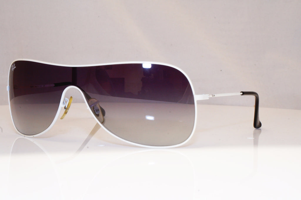 RAY-BAN Mens Designer Sunglasses White Shield RB 3211 032/8G 18464