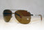 PRADA Mens Designer Sunglasses Brown Aviator SPS 51O 5AV-5Y1 15148
