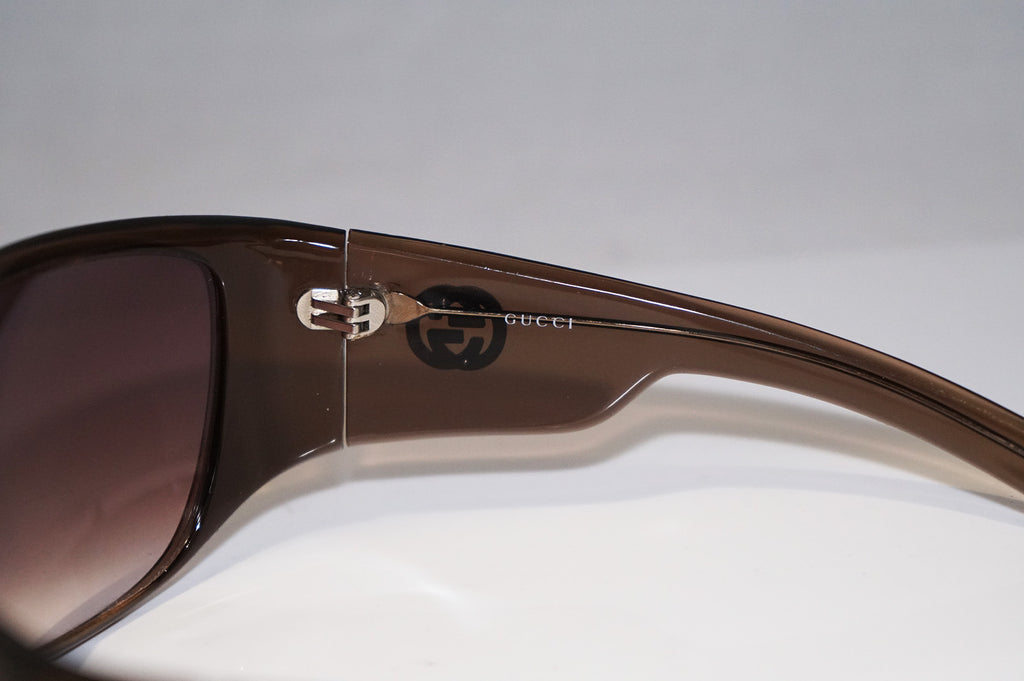 GUCCI Womens Designer Crystal Sunglasses Brown Oversized GG 2535 LT2 14745