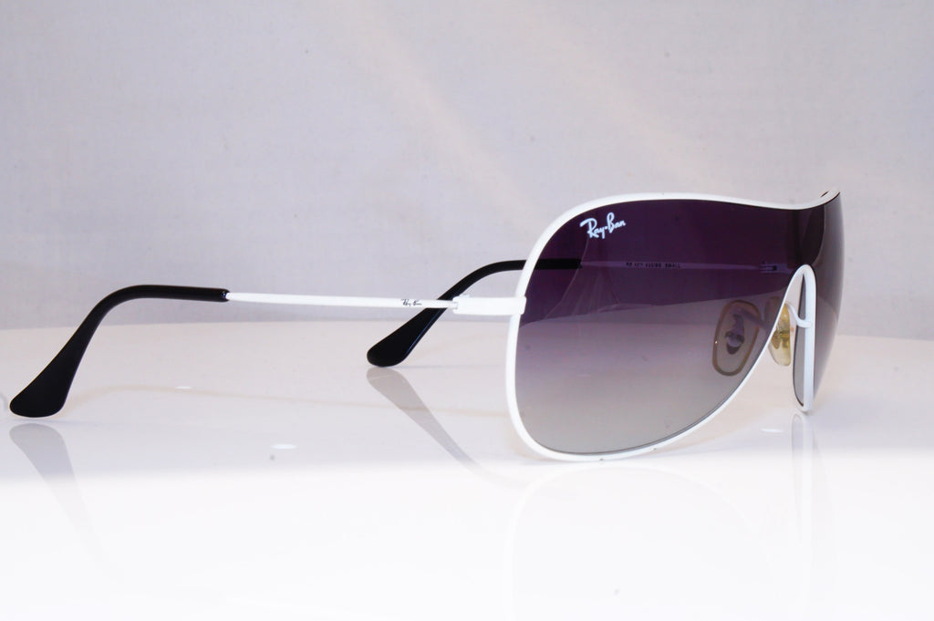 RAY-BAN Mens Designer Sunglasses White Shield RB 3211 032/8G 18464