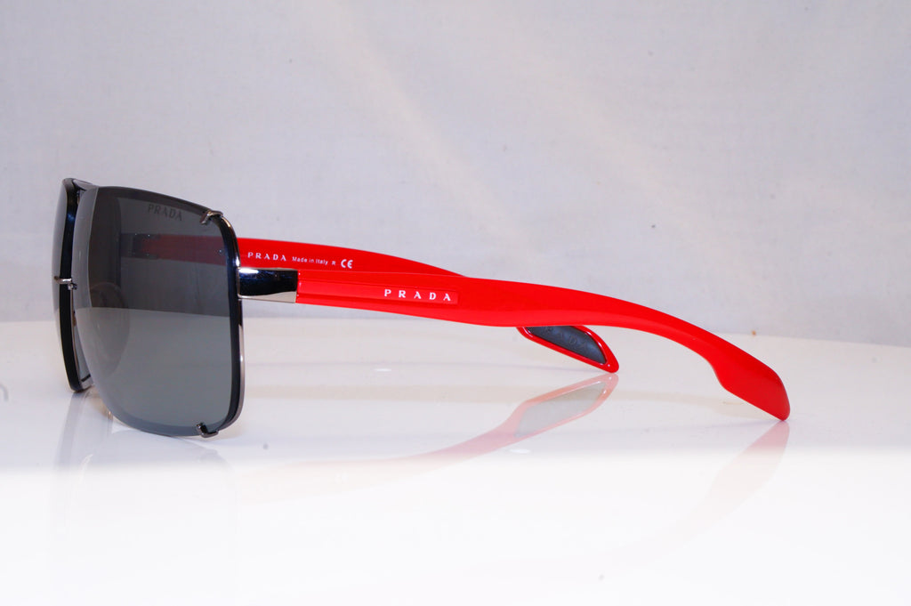 PRADA Mens Mirror Designer Sunglasses Red Square SPS 53O 5AV7W1 18459