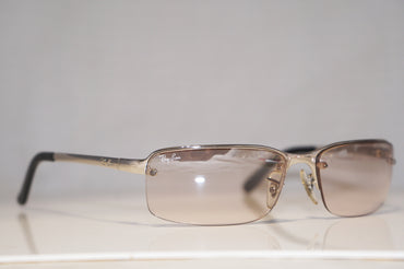 RAY-BAN Vintage Mens Designer Sunglasses Silver Rectangle RB 3217 003/8Z 15526
