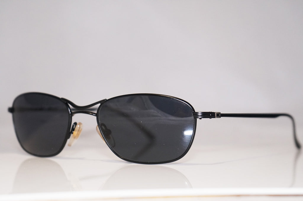 GUCCI 1990 Vintage Mens Designer Sunglasses Black Rectangle GG 1618 8ZB 14726