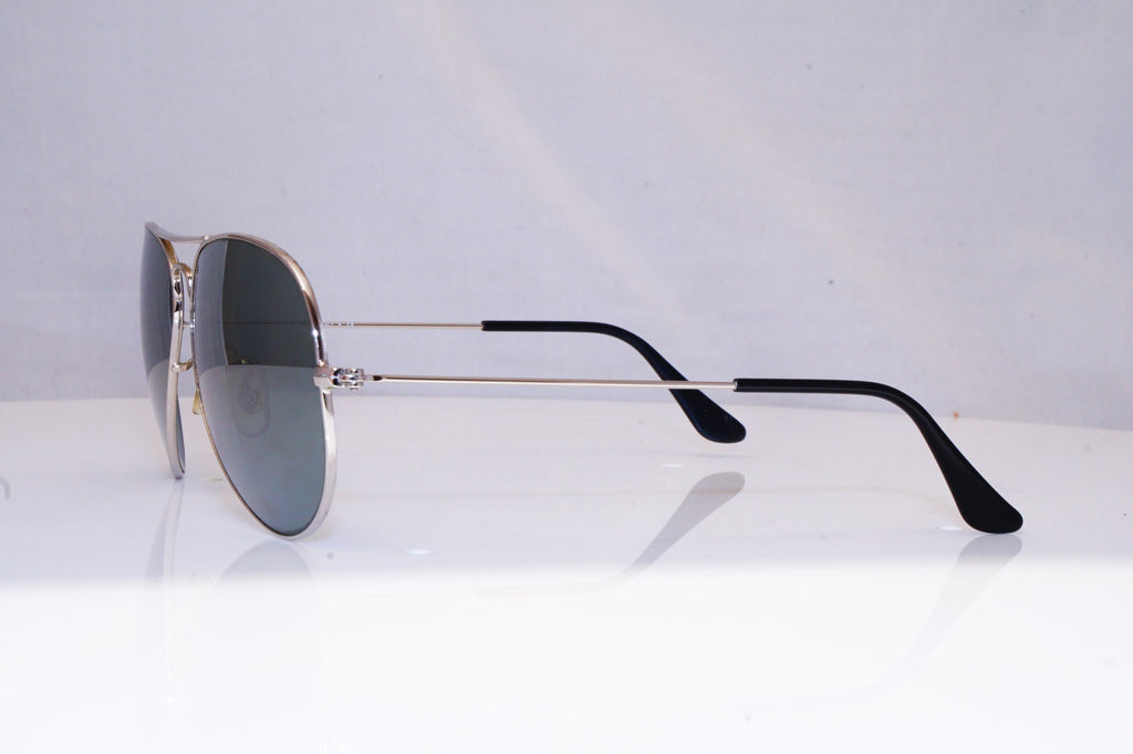 RAY-BAN Mens Mirror Designer Sunglasses Silver Aviator RB 3025 W3277 18472