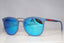 PRADA Mens Designer Mirror Sunglasses Blue Clubmaster SPS 04S VHG-5M2 15170