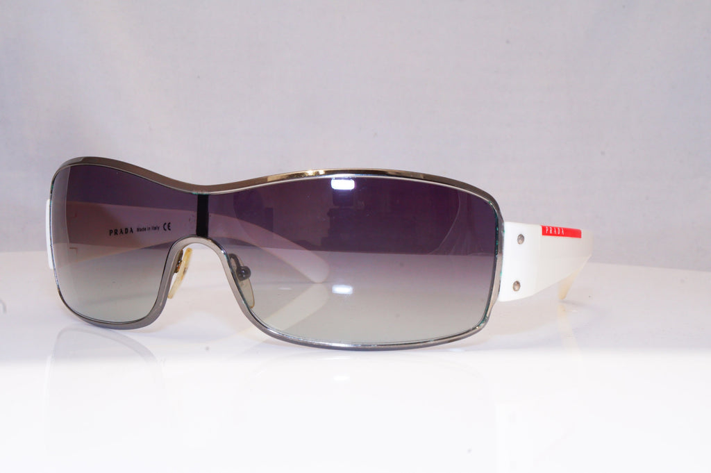 PRADA Mens Designer Sunglasses White Shield SPS 52E 4AO-5D1 18443