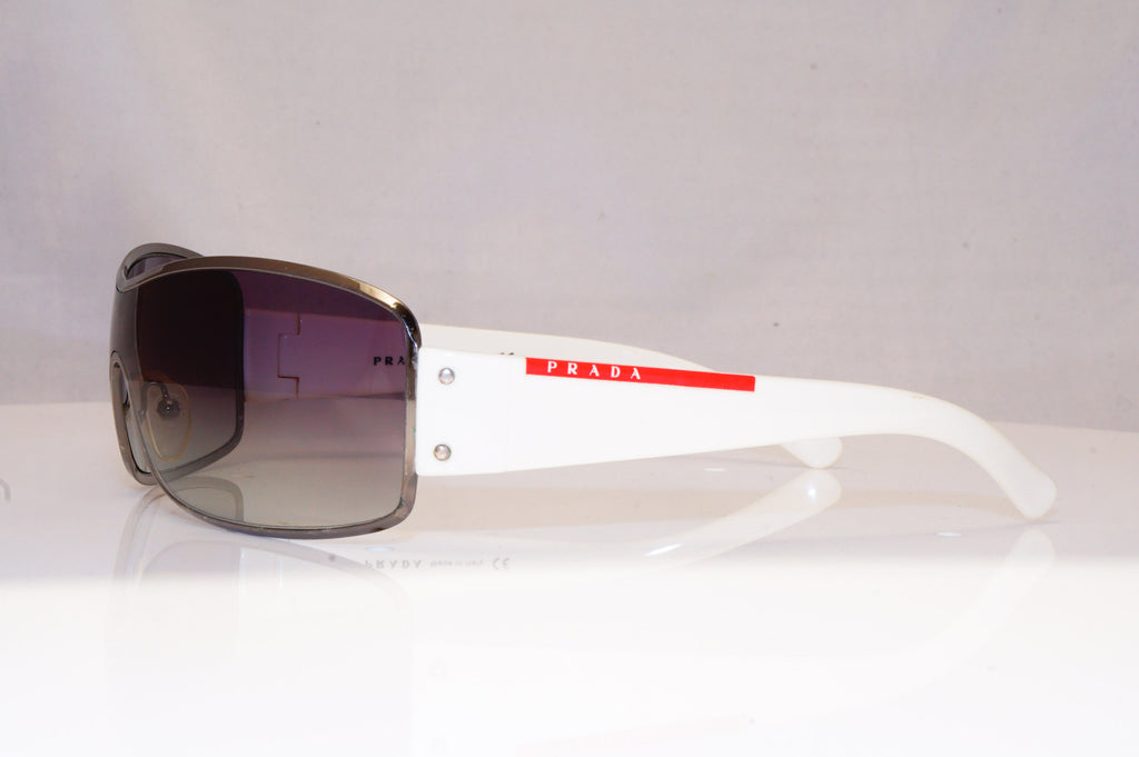 PRADA Mens Designer Sunglasses White Shield SPS 52E 4AO-5D1 18443