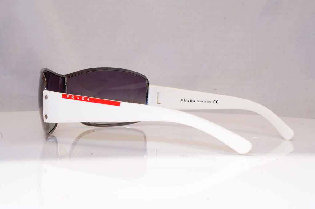 PRADA Mens Designer Sunglasses White Shield SPS 52E 4AO-5D1 18443