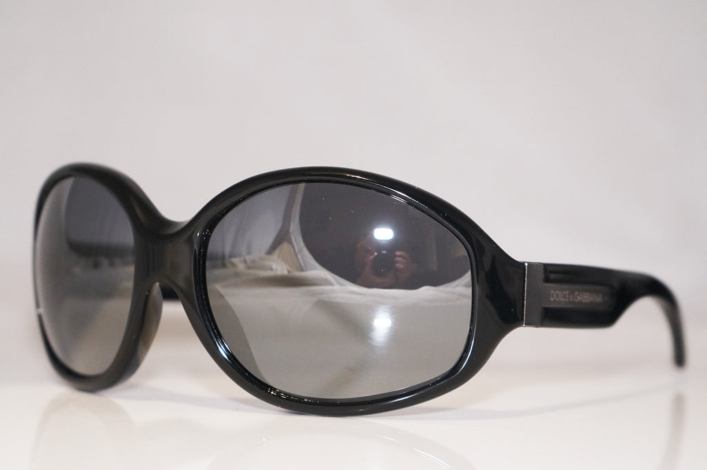 DOLCE & GABBANA Womens Designer Mirror Sunglasses Black Oversized DG 473S 14704