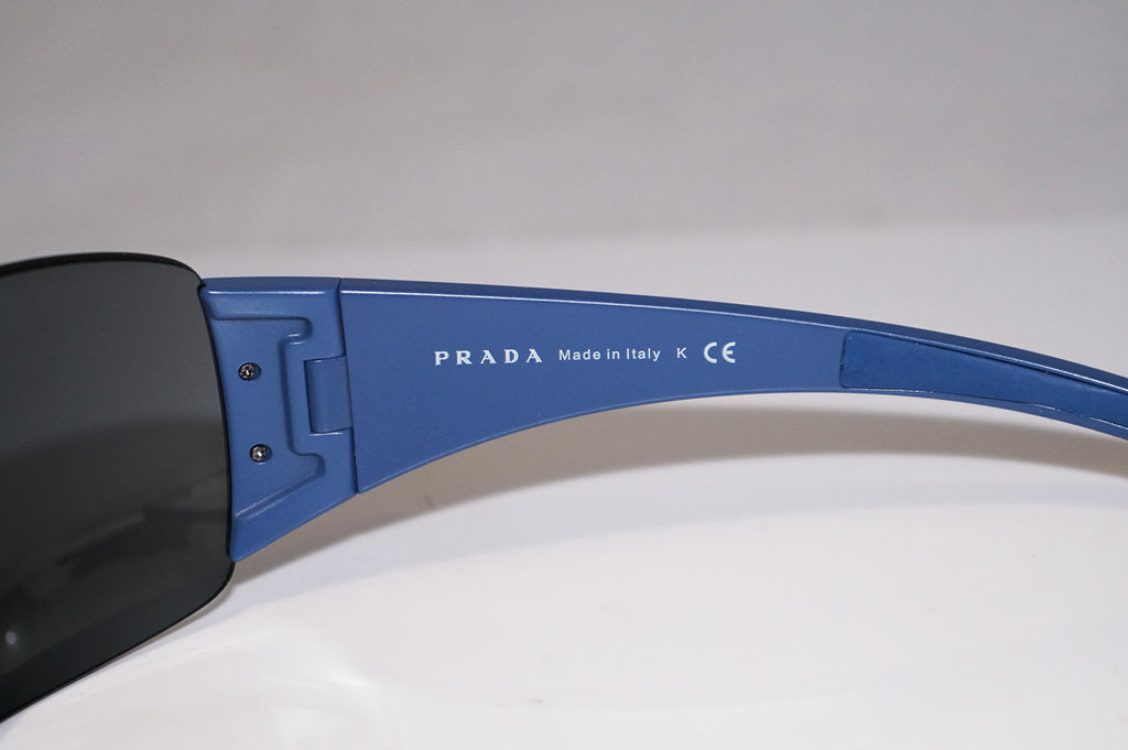PRADA Mens Designer Sunglasses Blue Shield SPS 02L GW7-1A1 14711