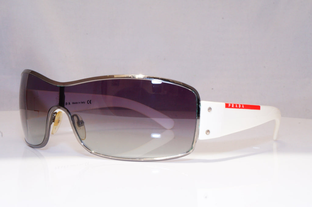 PRADA Mens Designer Sunglasses White Shield SPS 52E 4AO-5D1 18443