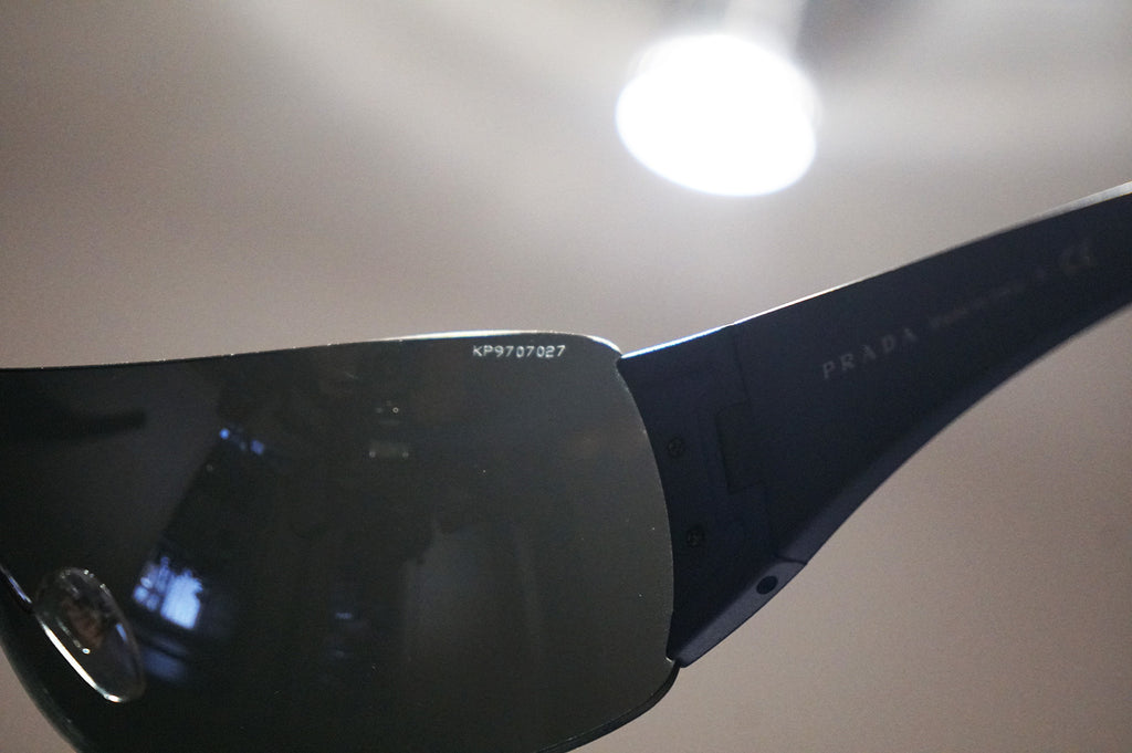 PRADA Mens Designer Sunglasses Blue Shield SPS 02L GW7-1A1 14711
