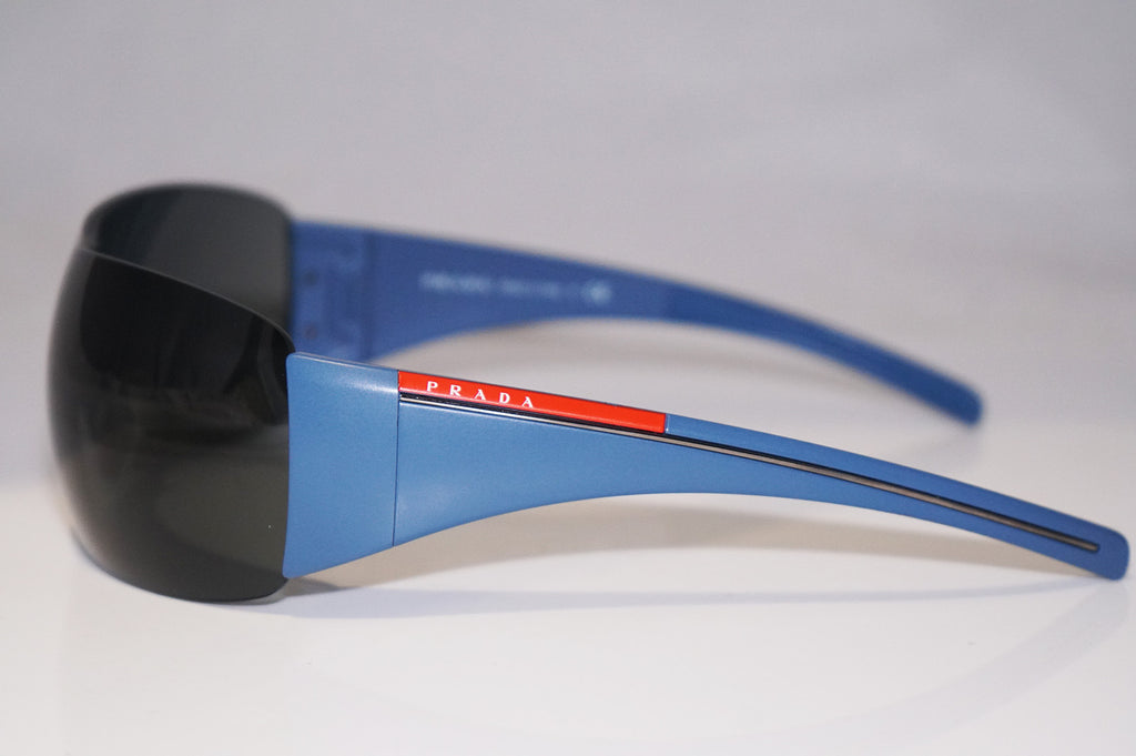 PRADA Mens Designer Sunglasses Blue Shield SPS 02L GW7-1A1 14711