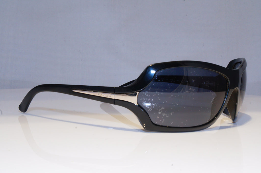 PRADA Womens Designer Sunglasses Black Wrap SPR 11G 1AB-1A1 18400