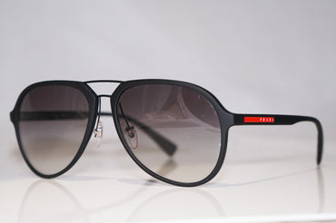 PRADA Mens Designer Sunglasses Black Aviator SPS 05R DG0-0A7 14682