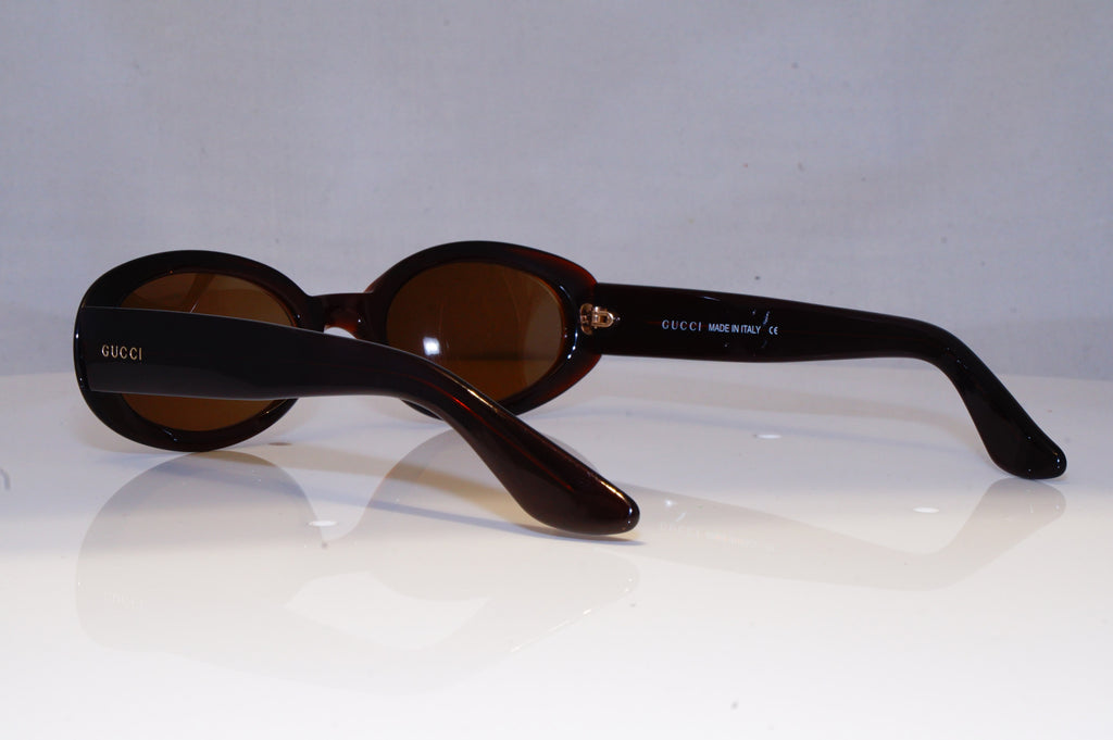 GUCCI Womens Vintage 1990 Designer Sunglasses Brown Oval GG 2419 7HH 19411