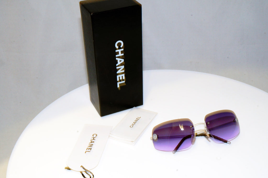 CHANEL Womens Unisex Designer Sunglasses Silver Wrap 4035 167/90 17477
