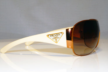 PRADA Mens Unisex Designer Sunglasses White Shield SPR 57L ZVA-6S1 17476