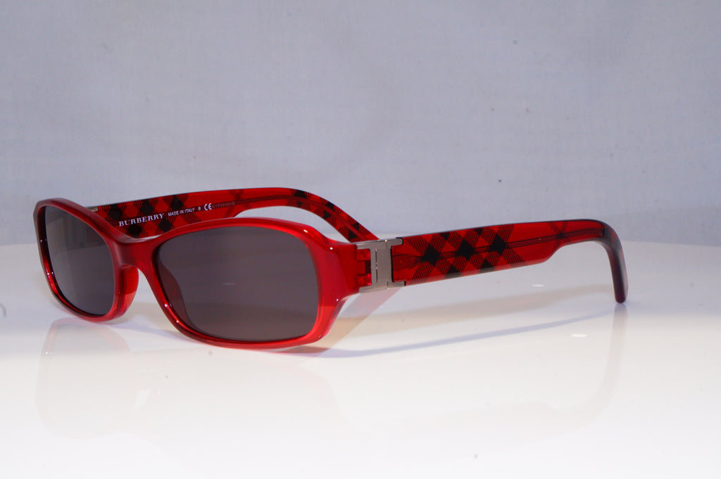 BURBERRY Mens Womens Unisex Designer Sunglasses Red Rectangle 2082 3260 12145